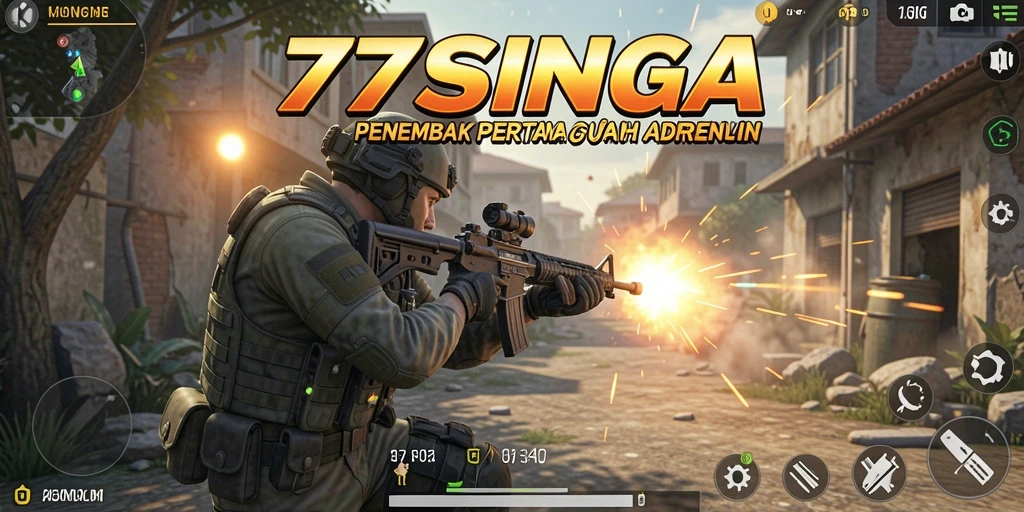 Screenshot gameplay 77SINGA yang intens dan seru.