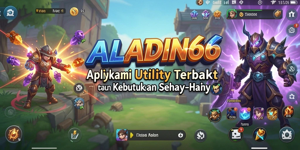 Tampilan utama aplikasi ALADIN66 dengan fitur Utility yang mudah digunakan.