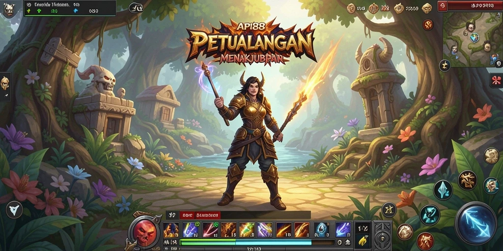 Screenshot menampilkan aksi seru di dunia ARPG API88.