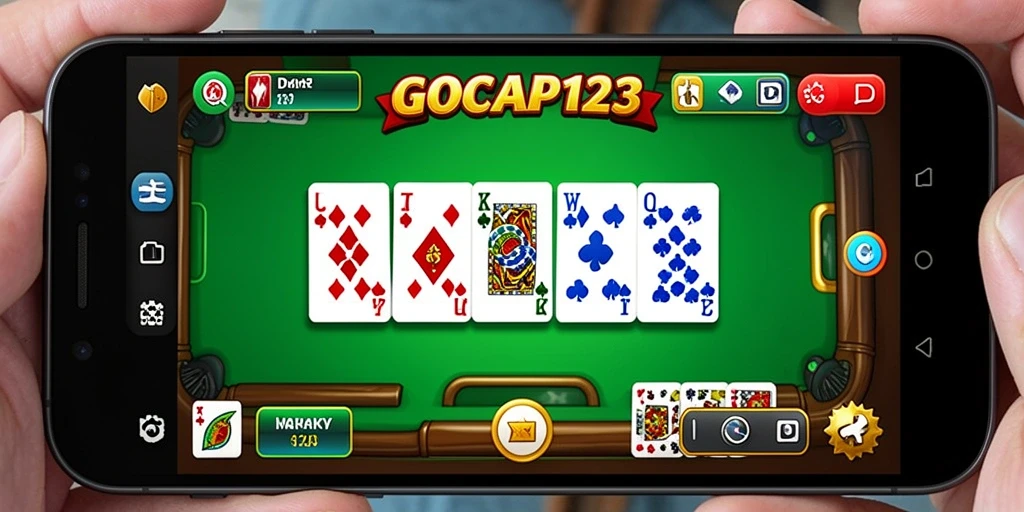 Screenshot GOCAP123 menampilkan gameplay Domino yang seru dan interaktif.