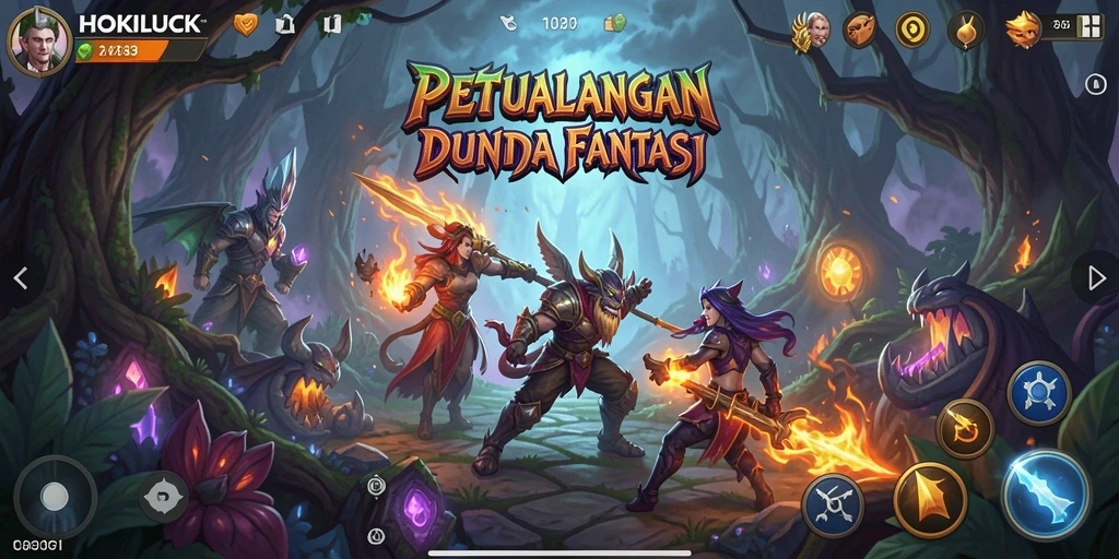 Gameplay HOKILUCK yang penuh aksi dan tantangan menarik.