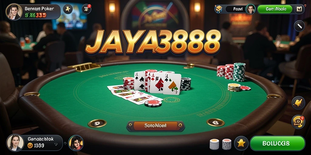 Tampilan antarmuka permainan Poker yang menarik di JAYA388.
