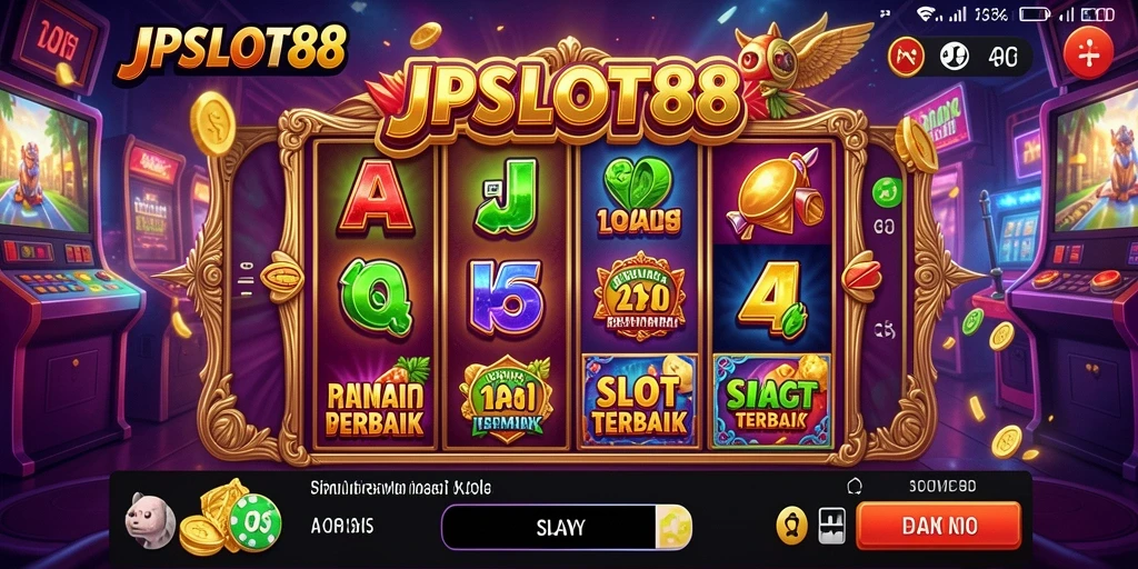 Tampilan layar permainan slot menarik di JPSLOT88.