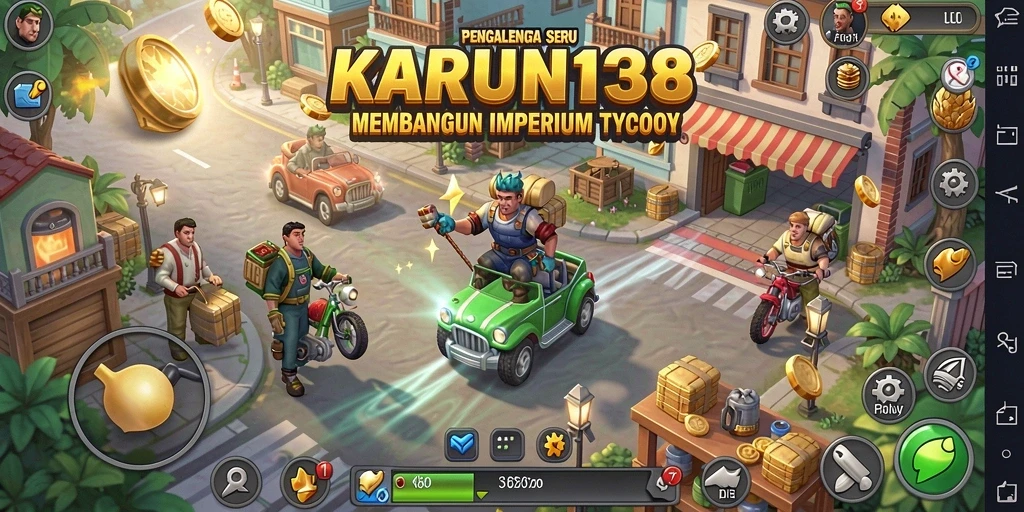 Tampilan gameplay seru dalam game Tycoon KARUN138.
