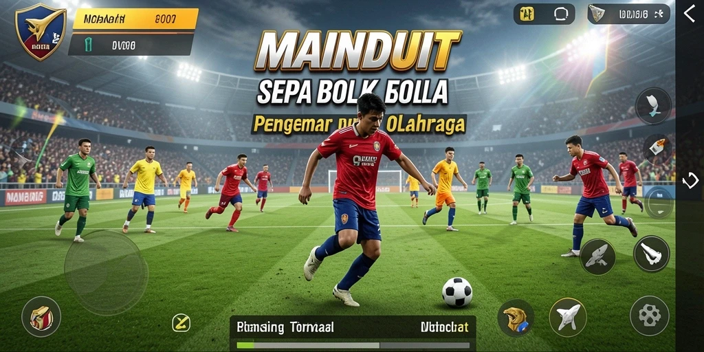 Tampilan gameplay menegangkan dalam MAINDUIT yang memukau.