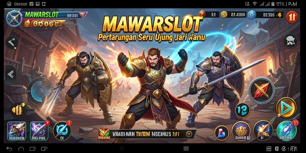 Tampilan dinamis dari pertarungan seru di MAWARSLOT.