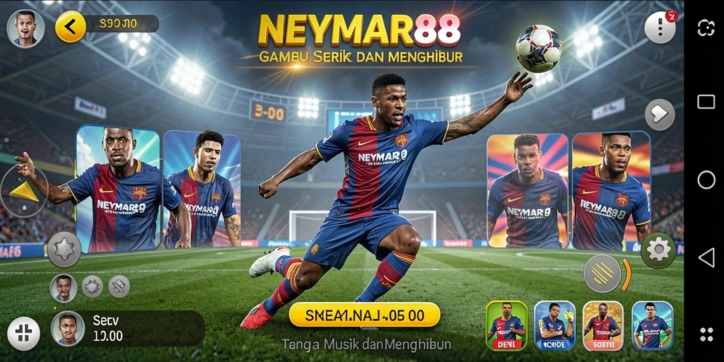 Tampilan gameplay seru NEYMAR88 dengan berbagai pilihan lagu