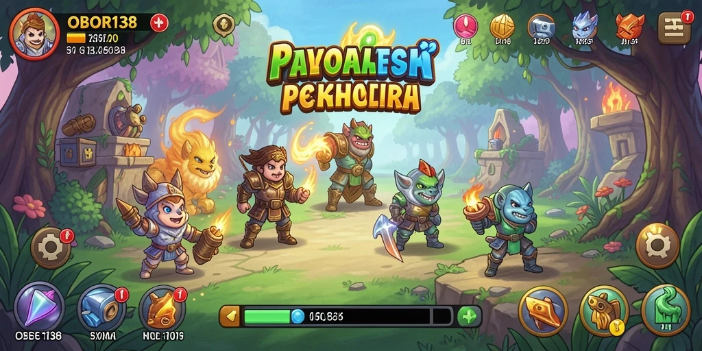 Tampilan gameplay OBOR138 yang mengasyikkan dalam genre Idle.