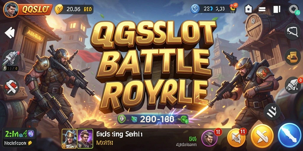 Gameplay seru dalam pertempuran Battle Royale di QQSLOT.