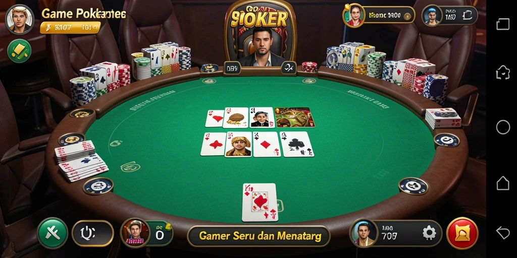 Tampilkan gameplay seru SD107 dalam suasana Poker yang menantang.