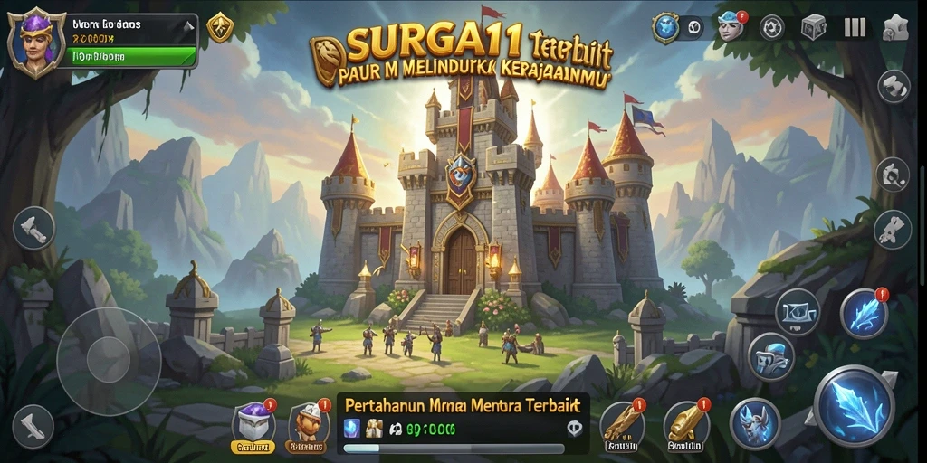 Tampilan gameplay <strong>SURGA11</strong> yang memukau dan strategi bertahan yang mendebarkan.