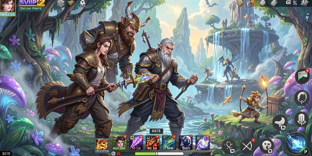 Tampilan gameplay menarik dalam <strong>SVIP2</strong> saat menjelajahi dunia petualangan.