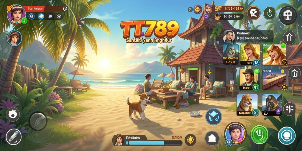 Tangkapan layar gameplay TT789 menampilkan suasana permainan Casual yang ceria.